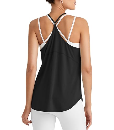 Amazon.com: CRZ YOGA Halter High Neck Tank Top Green Jade XX-Small